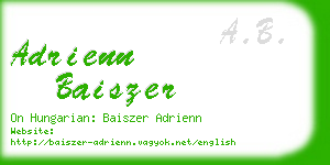 adrienn baiszer business card